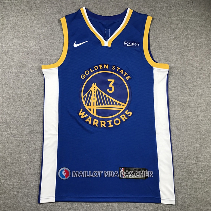 Maillot Golden State Warriors Jordan Poole NO 3 Icon 2022-23 Bleu